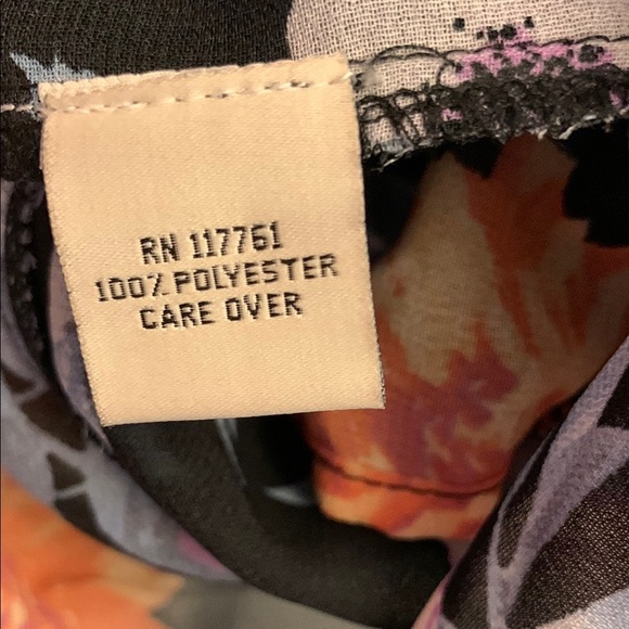 Speed Limit Floral Kimono with Orange and Purple Flowers Large - Picture 3 of 4